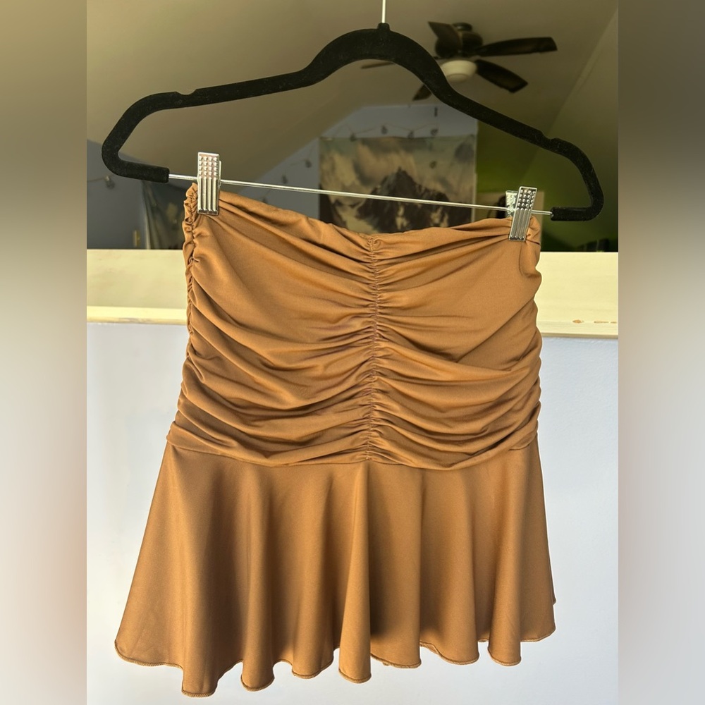 NWT Princess Polly Wilcox Mini Skirt Brown - Picture 2 of 13